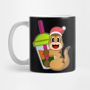 Meerkat Christmas Bubble tea Mug